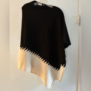 Kinross Cashmere Asymmetrical Cashmere Poncho